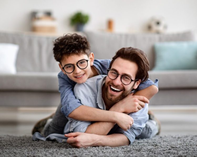 child with dad glasses child with dad glasses